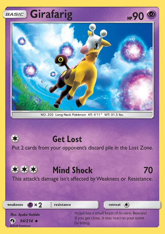 Girafarig 94 Lost Thunder Pokesingles