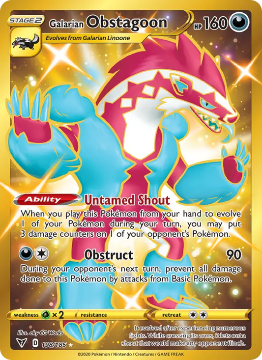 Galarian Obstagoon 198 Vivid Voltage Pokesingles