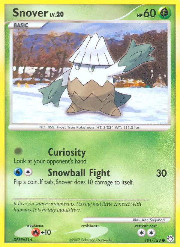 Snover 101 Mysterious Treasures Pokesingles