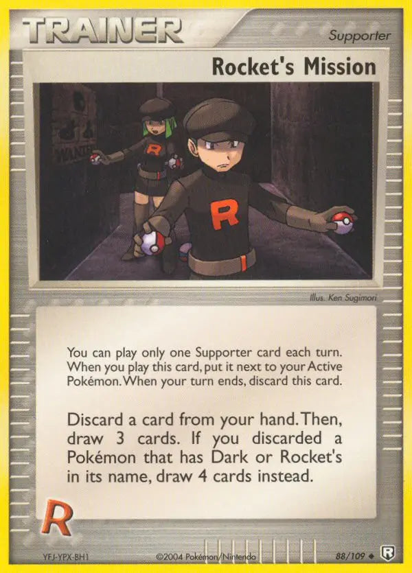 Rocket's Mission 88 Team Rocket Returns Pokesingles