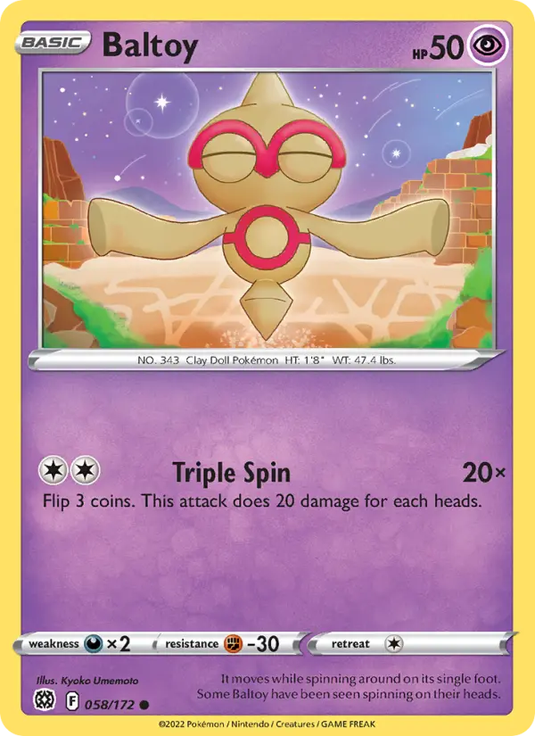 Baltoy 58 Brilliant Stars Pokesingles