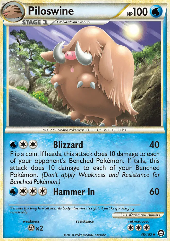 Piloswine 48 Triumphant Pokesingles