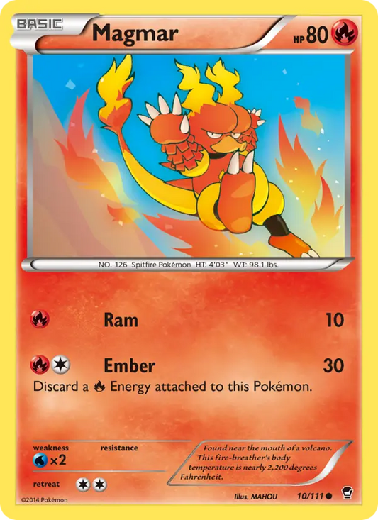 Magmar 10 Furious Fists Pokesingles