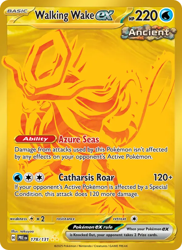 Walking Wake ex 178 Prismatic Evolutions Pokesingles