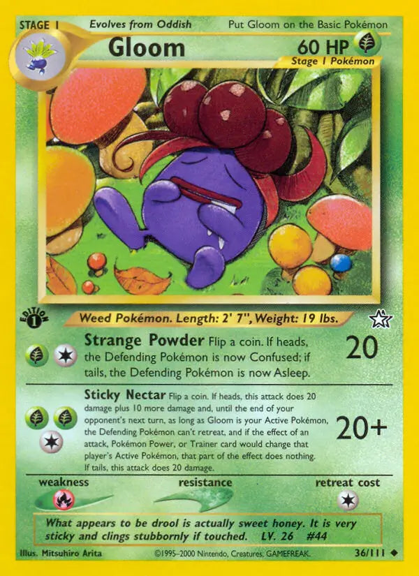 Gloom 36 Neo Genesis Pokesingles