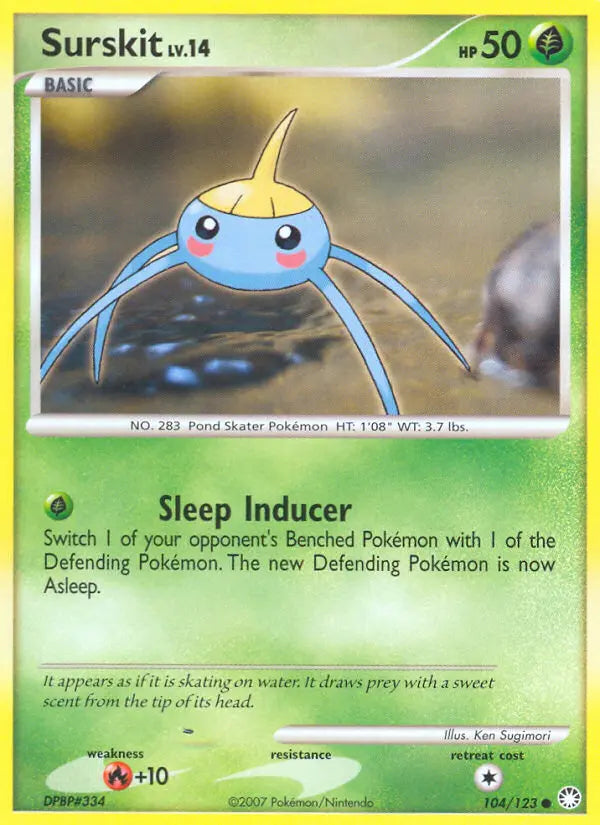 Surskit 104 Mysterious Treasures Pokesingles