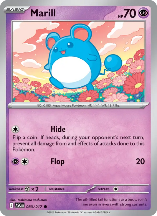 Marill 83 Ascended Heroes Pokesingles