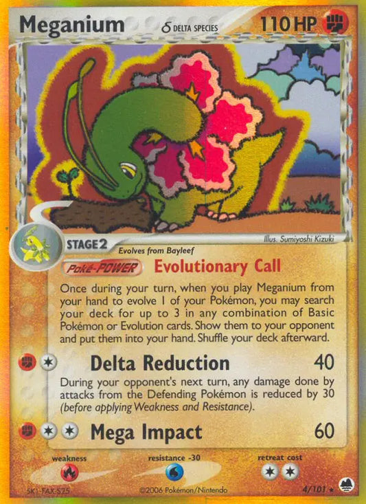 Meganium δ 4 Dragon Frontiers Pokesingles
