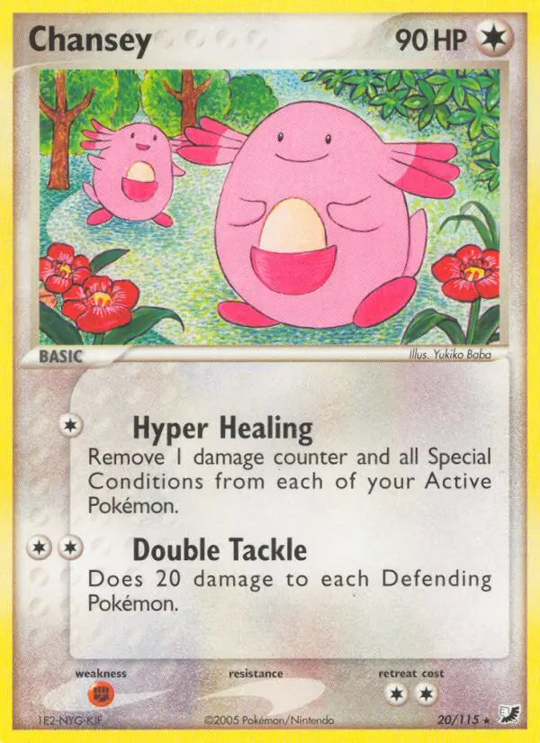 Chansey 20 Unseen Forces Pokesingles