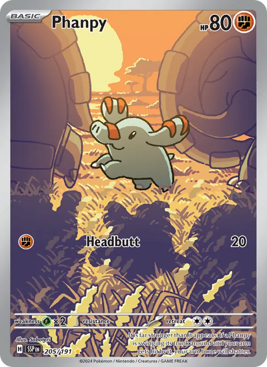 Phanpy 205 Surging Sparks Pokesingles