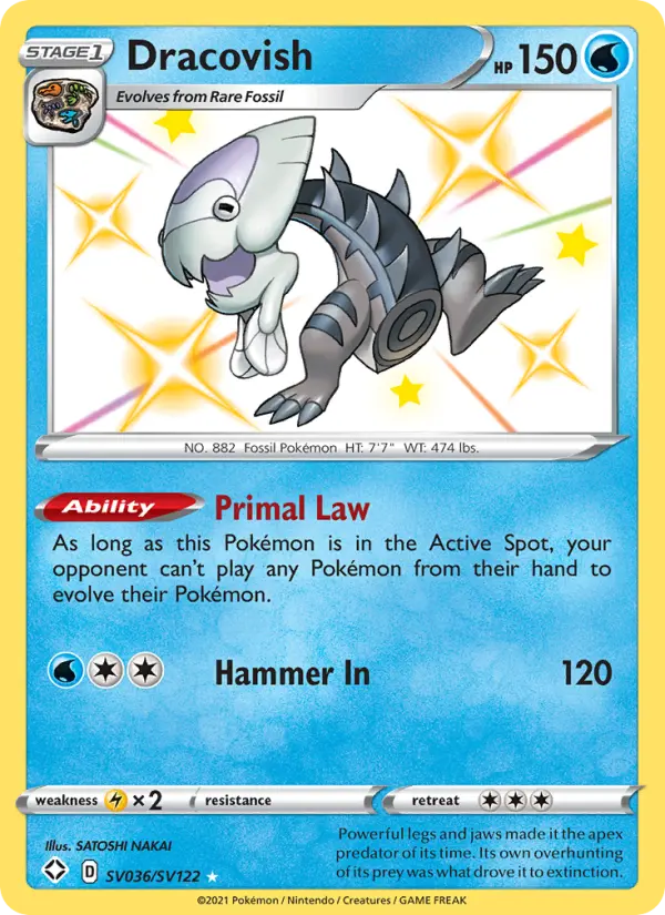 Dracovish SV036 Shining Fates Pokesingles