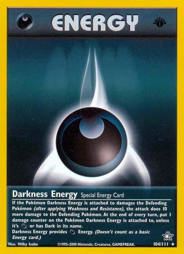 Darkness Energy 104 Neo Genesis Pokesingles