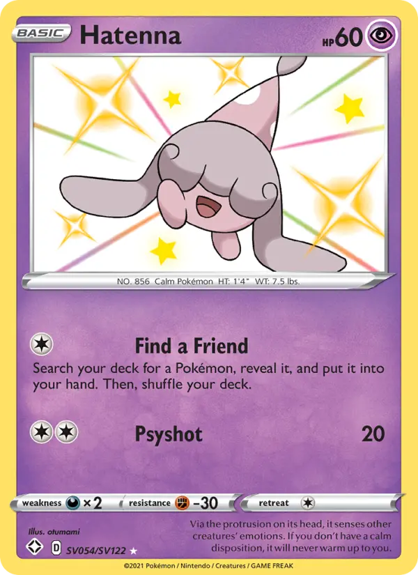 Hatenna SV054 Shining Fates Pokesingles