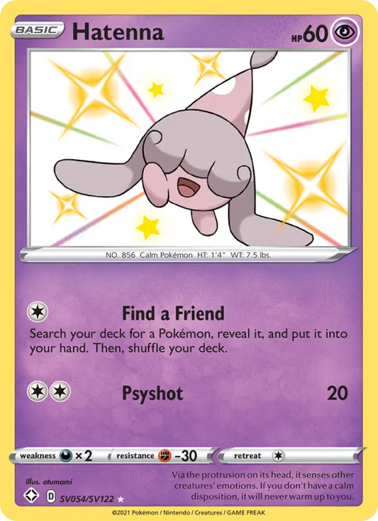Hatenna SV054 Shining Fates Pokesingles