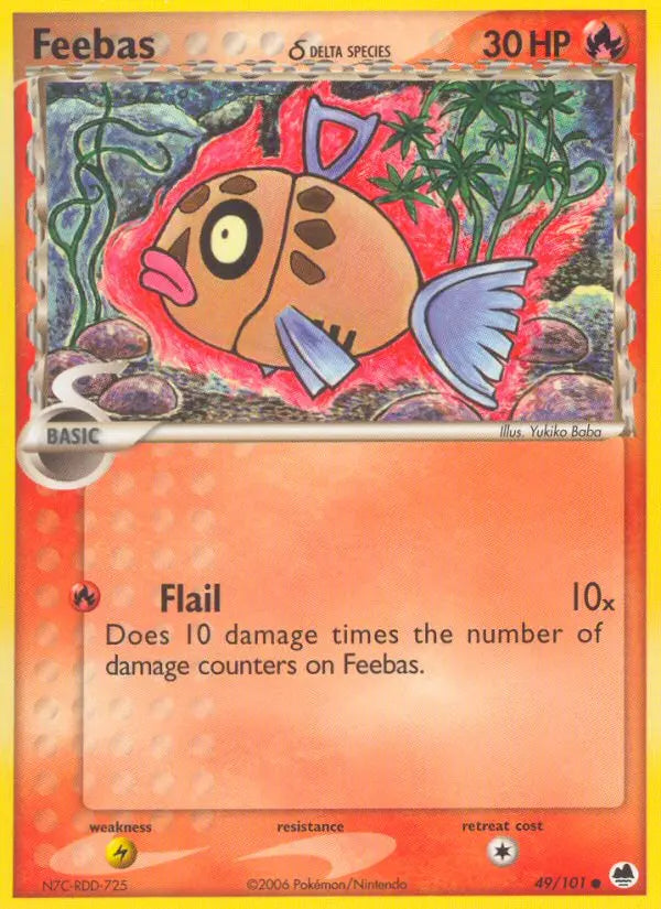 Feebas δ 49 Dragon Frontiers Pokesingles