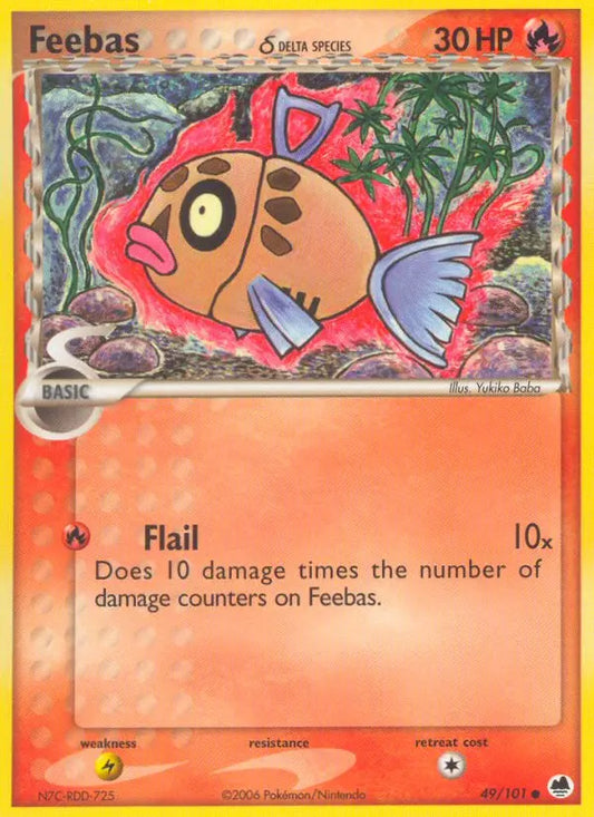 Feebas δ 49 Dragon Frontiers Pokesingles