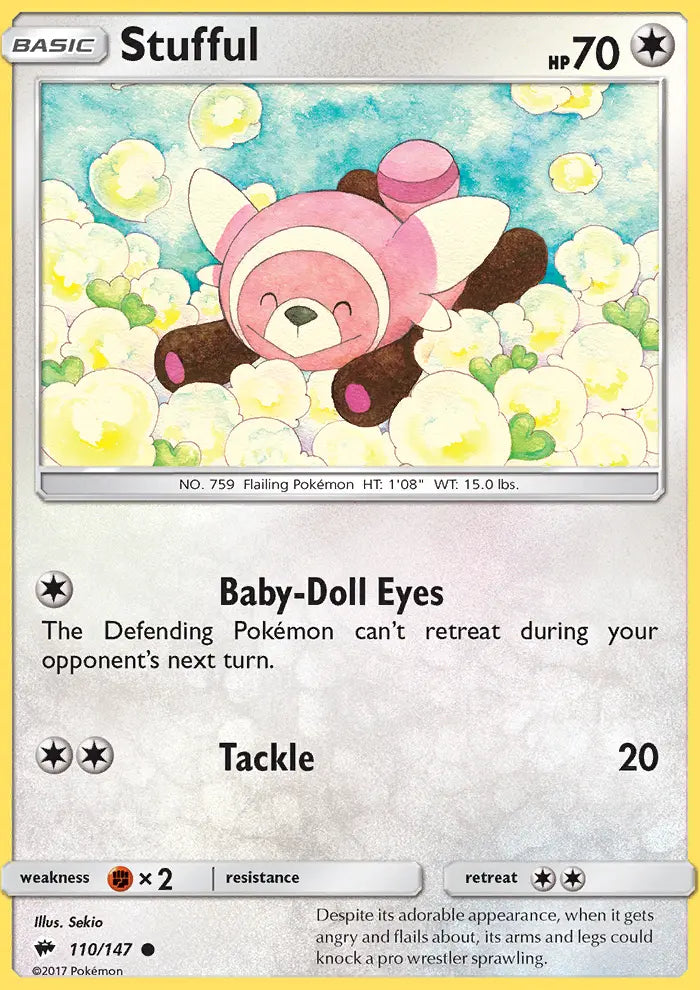 Stufful 110 Burning Shadows Pokesingles