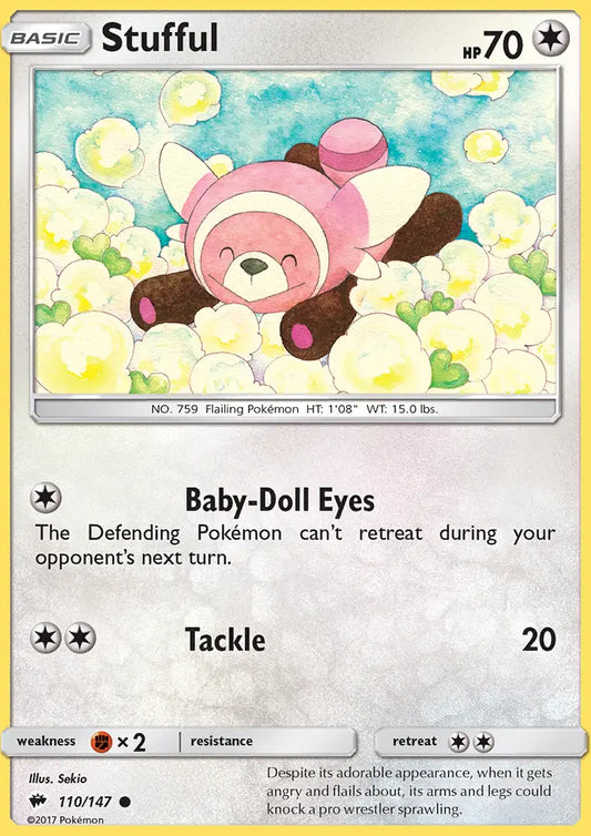 Stufful 110 Burning Shadows Pokesingles
