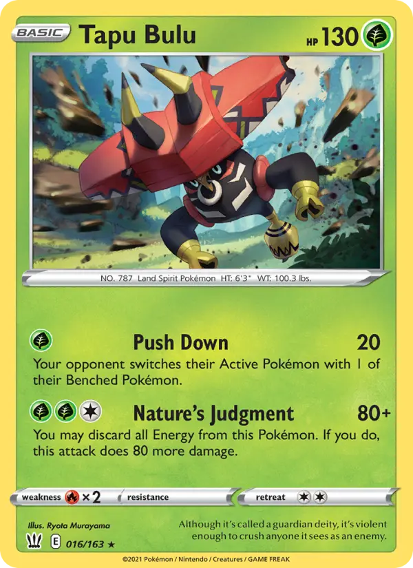 Tapu Bulu 16 Battle Styles Pokesingles