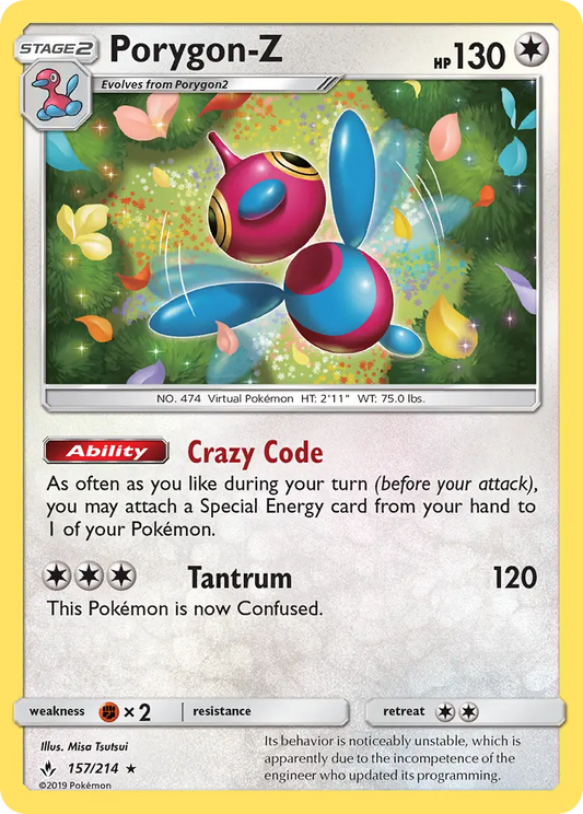 Porygon-Z 157 Unbroken Bonds Pokesingles