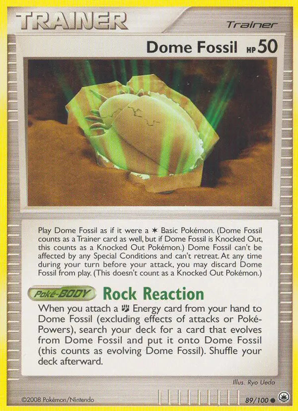 Dome Fossil 89 Majestic Dawn Pokesingles