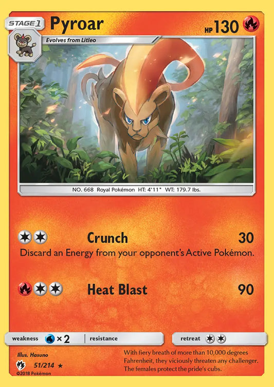 Pyroar 51 Lost Thunder Pokesingles
