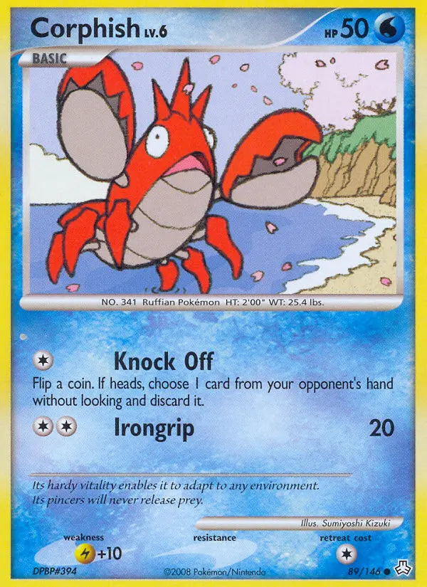 Corphish 89 Legends Awakened Pokesingles