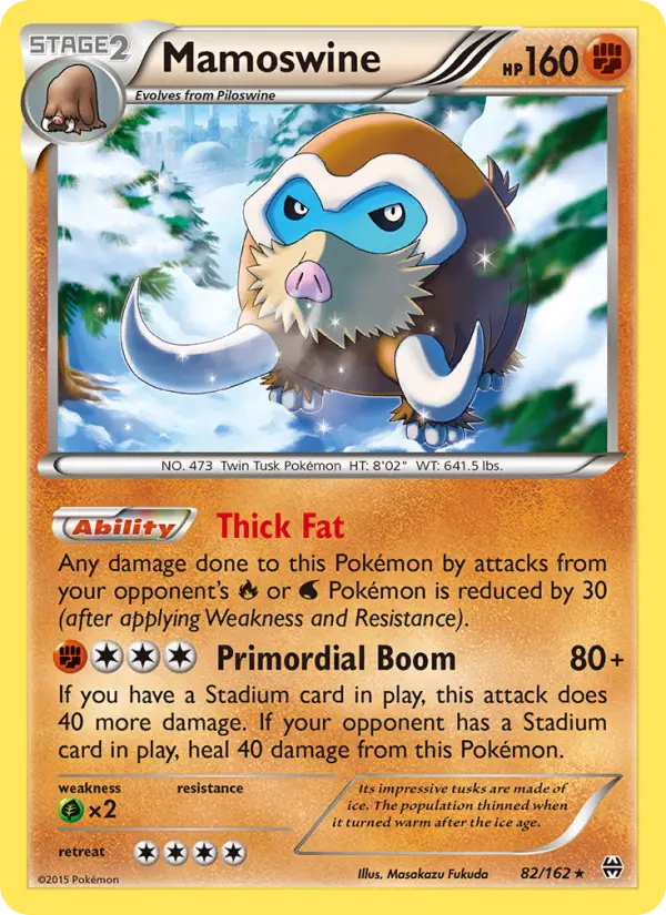 Mamoswine 82 BREAKthrough Pokesingles