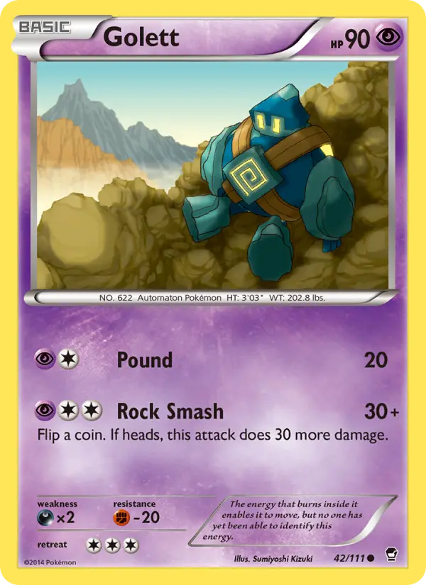 Golett 42 Furious Fists Pokesingles