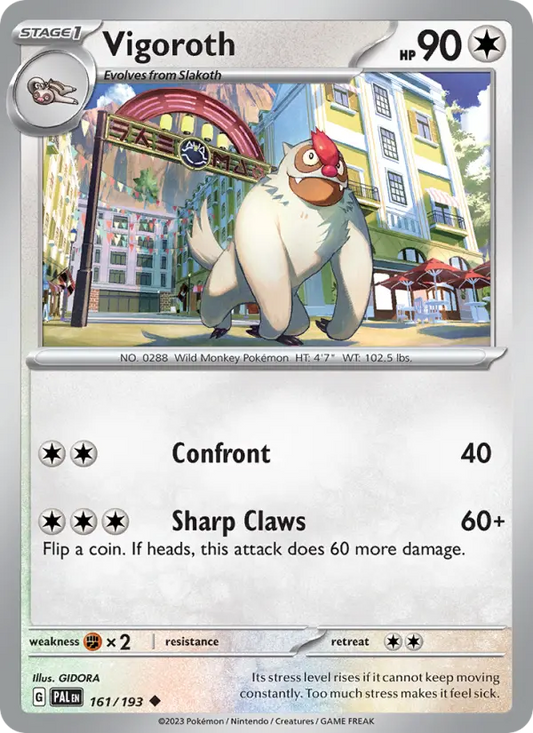 Vigoroth 161 Paldea Evolved Pokesingles