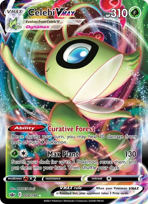 Celebi VMAX 8 Chilling Reign Pokesingles