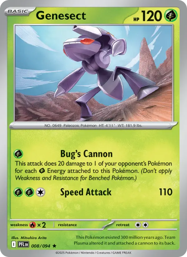 Genesect 8 Phantasmal Flames Pokesingles