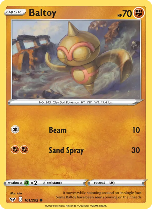 Baltoy 101 Sword & Shield Pokesingles