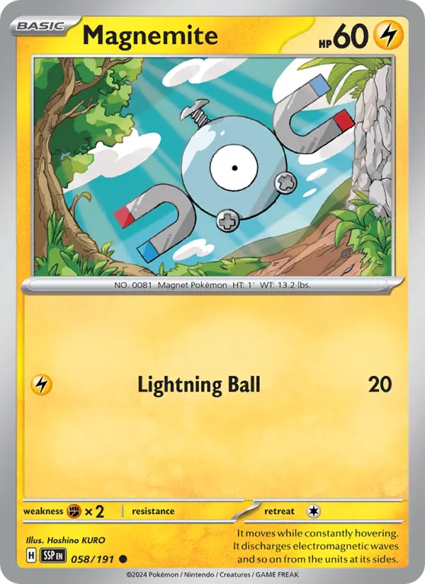 Magnemite 58 Surging Sparks Pokesingles