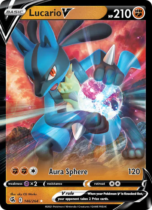 Lucario V 146 Fusion Strike Pokesingles