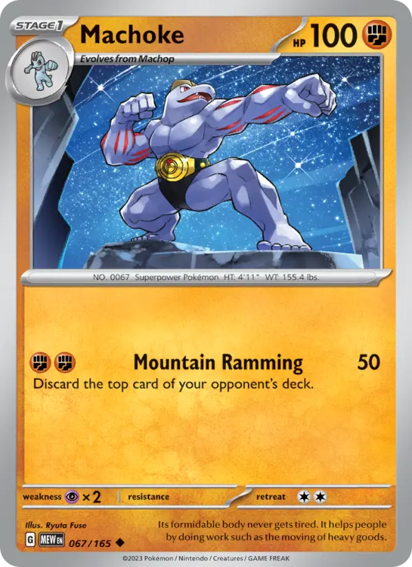 Machoke 67 151 Pokesingles