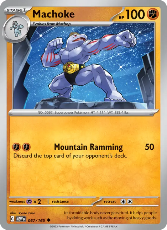 Machoke 67 151 Pokesingles
