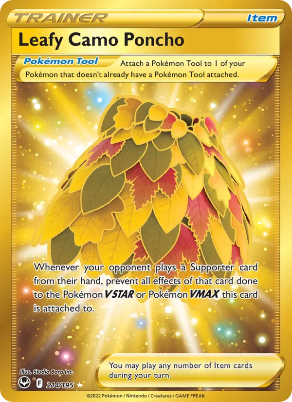Leafy Camo Poncho 214 Silver Tempest Pokesingles