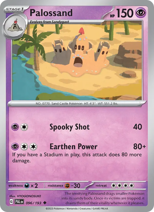 Palossand 96 Paldea Evolved Pokesingles