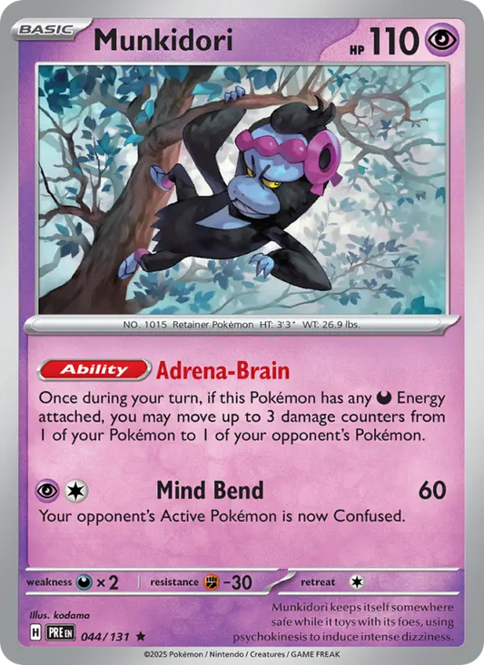 Munkidori 44 Prismatic Evolutions Pokesingles