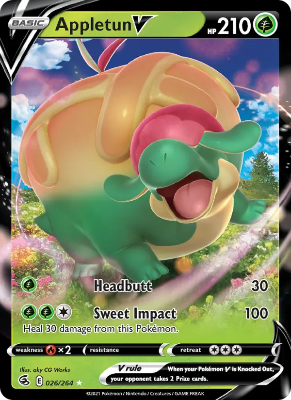 Appletun V 26 Fusion Strike Pokesingles