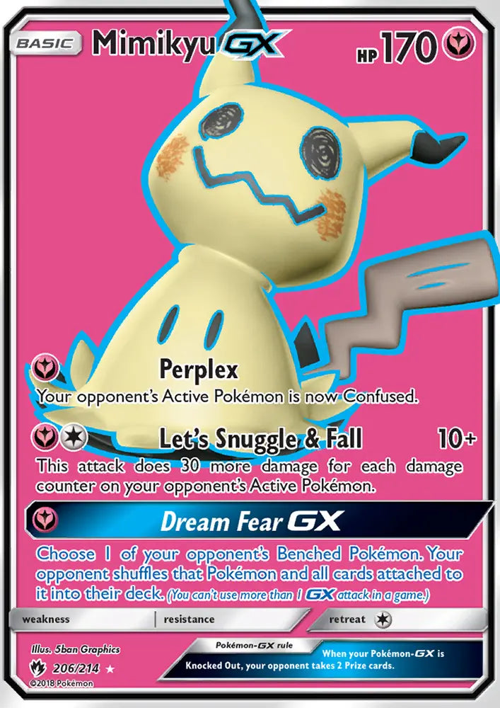 Mimikyu GX 206 Lost Thunder Pokesingles
