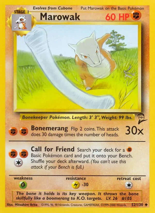 Marowak 52 Base Set 2 Pokesingles