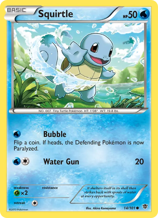 Squirtle 14 Plasma Blast Pokesingles