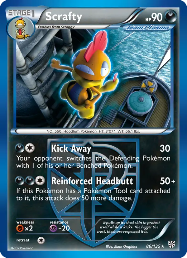 Scrafty 86 Plasma Storm Pokesingles