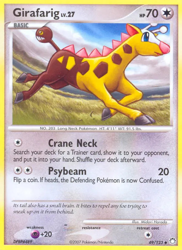 Girafarig 49 Mysterious Treasures Pokesingles