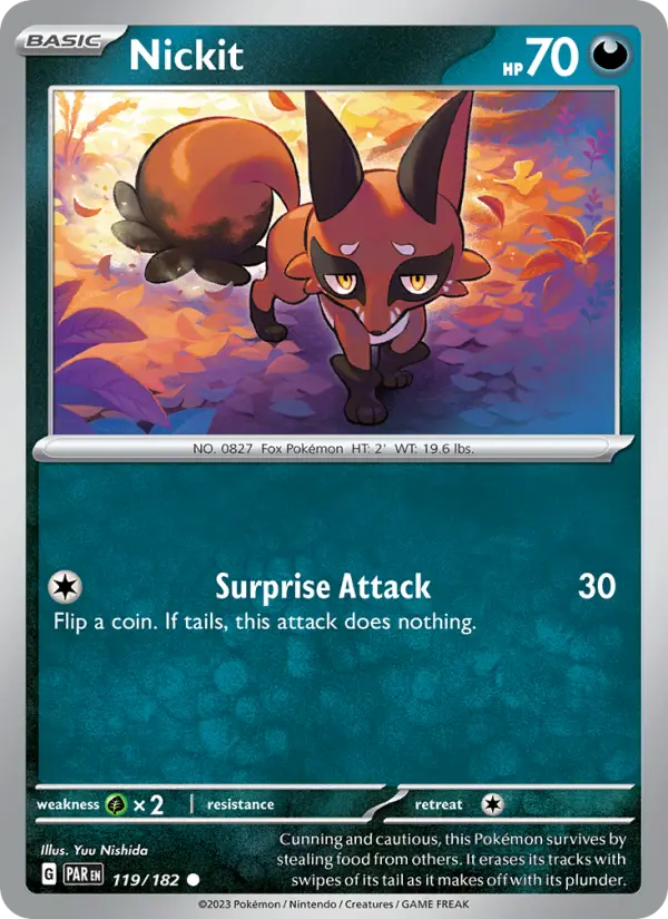 Nickit 119 Paradox Rift Pokesingles