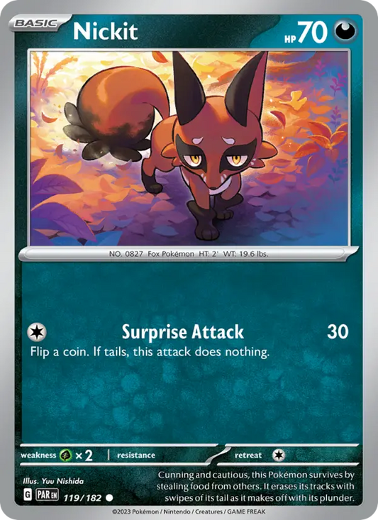 Nickit 119 Paradox Rift Pokesingles