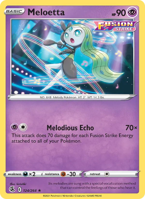 Meloetta 124 Fusion Strike Pokesingles