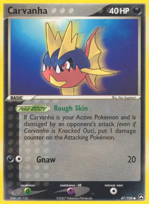 Carvanha 47 Power Keepers Pokesingles
